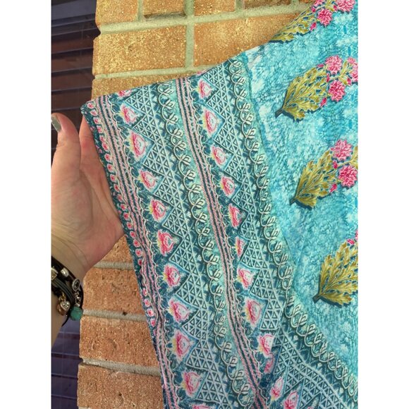 Tolani Collection Narissa Beachy Boho Tunic Top MP Multicolor Floral Size M - Picture 12 of 12